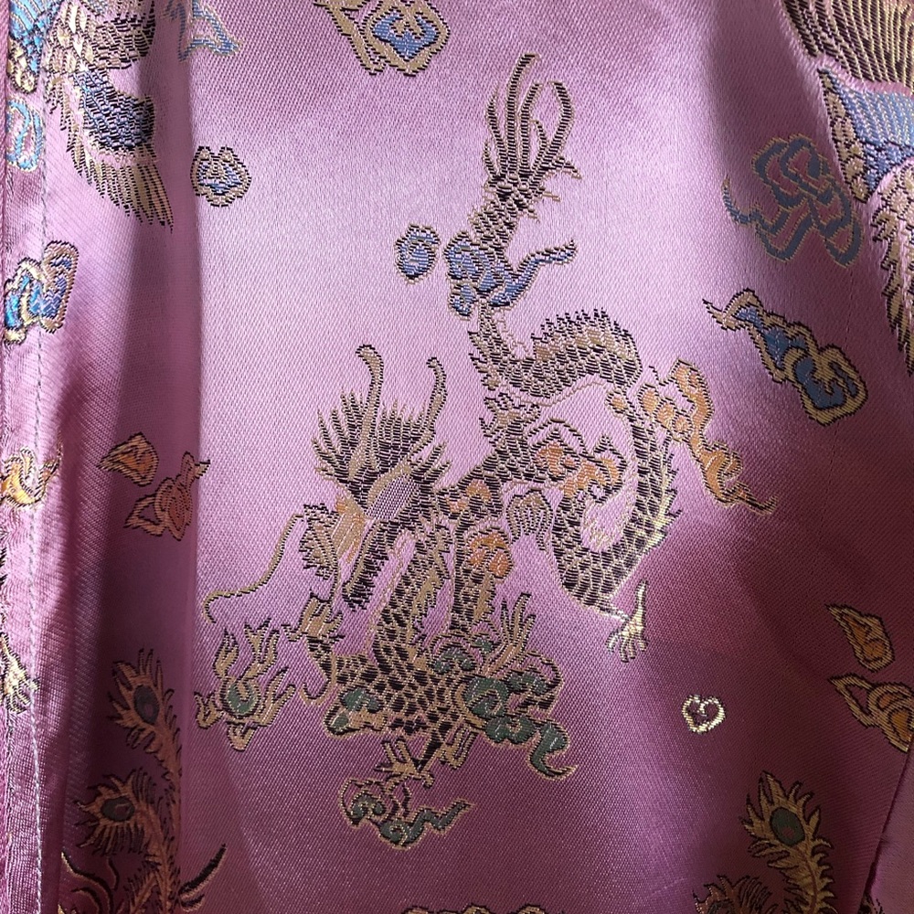 Beautiful vintage pinkish purple kimono - Picture 4 of 8
